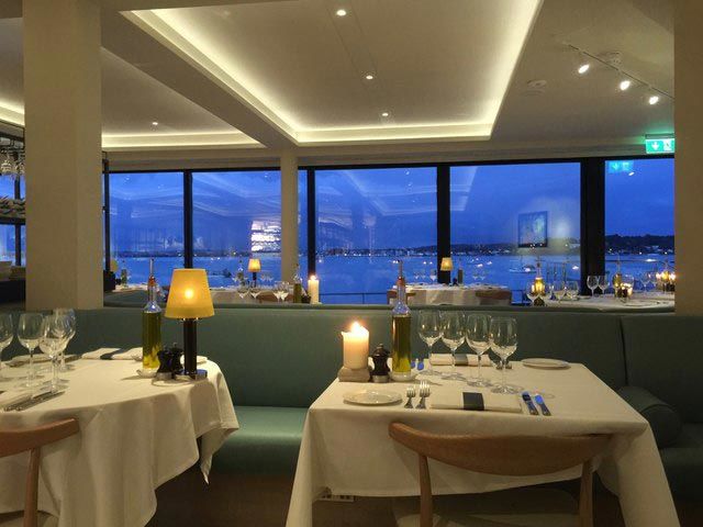 Rick Stein in Poole, one of the best views of any seafood restaurants in Dorset.