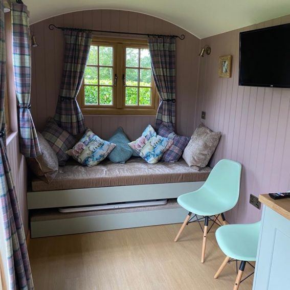 a look inside our luxury shepherds huts glamping