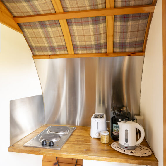 Romany Caravan kitchen area