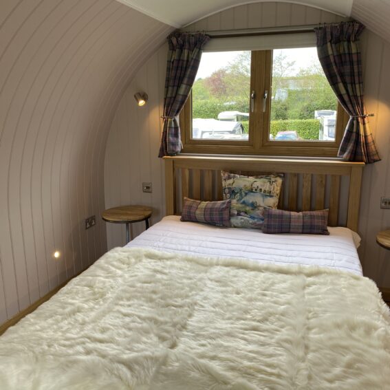 double bed glamping pod dorset