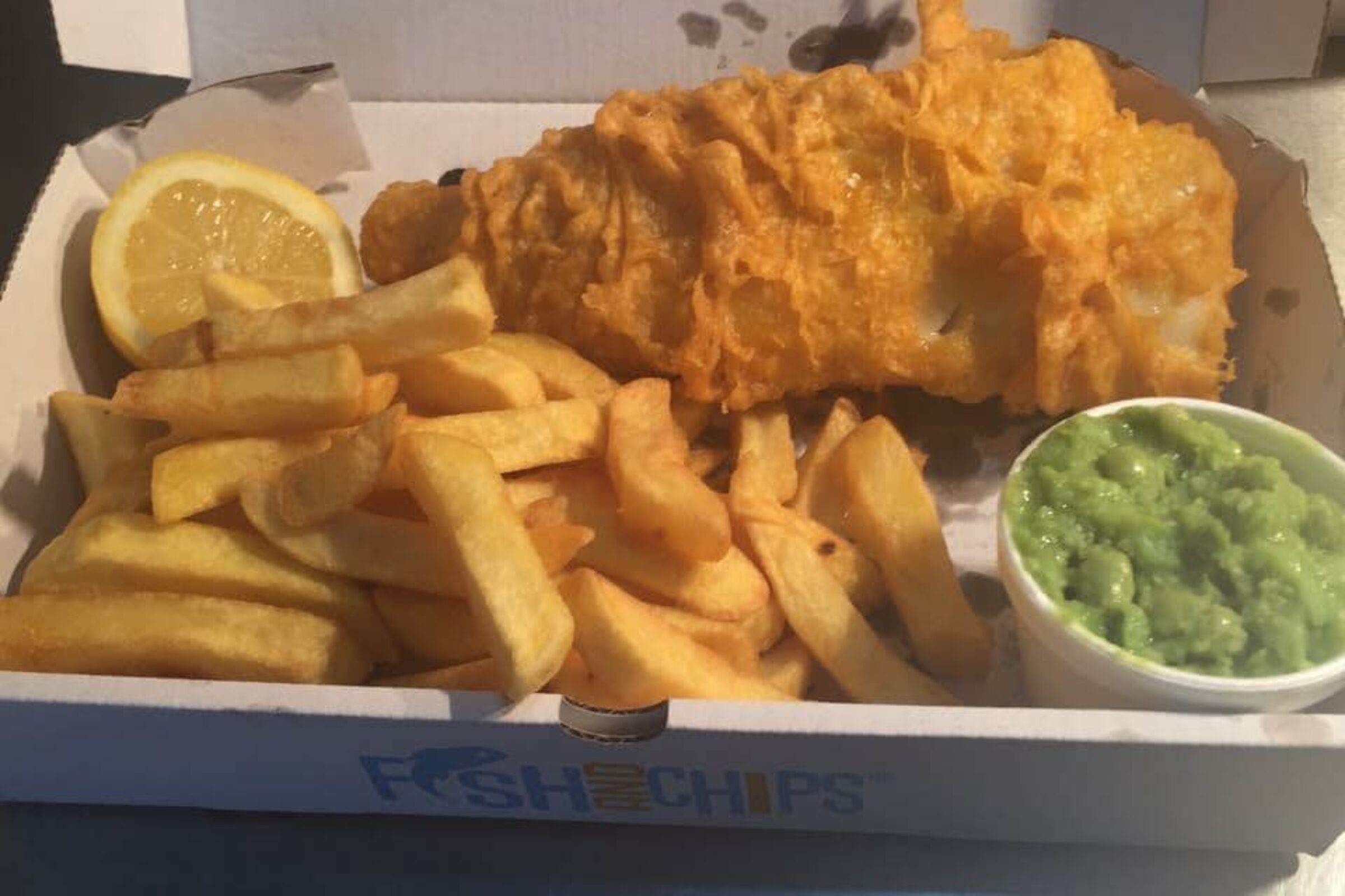 Surf and Turf fish and chips